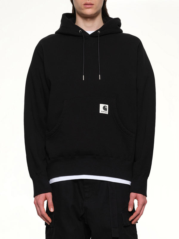 블랙 Carhartt WIP 코튼 저지 후디