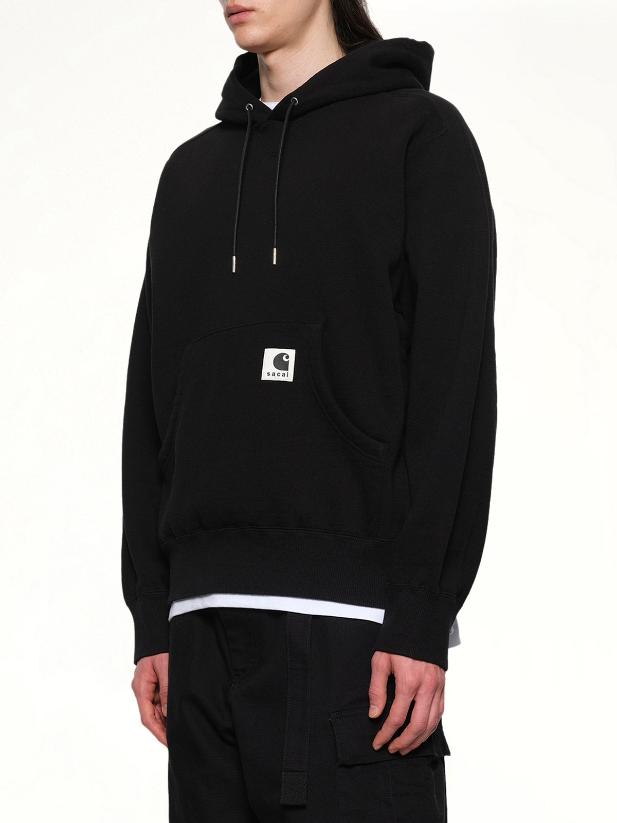 블랙 Carhartt WIP 코튼 저지 후디