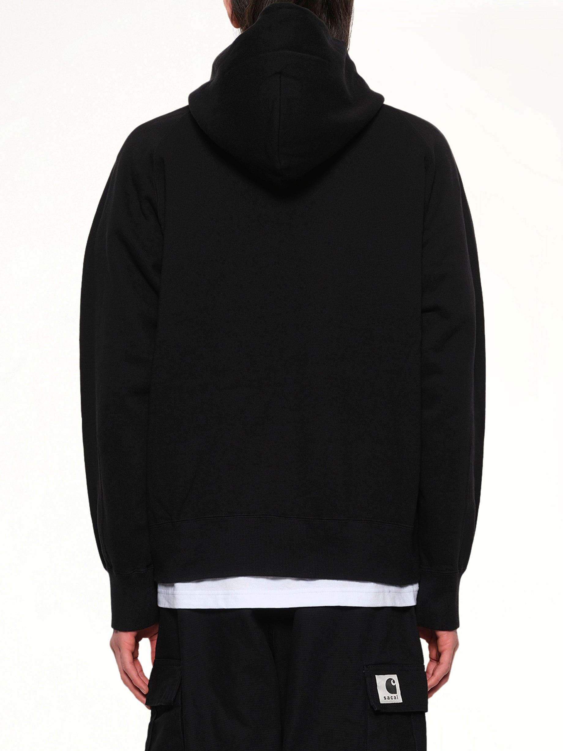 블랙 Carhartt WIP 코튼 저지 후디