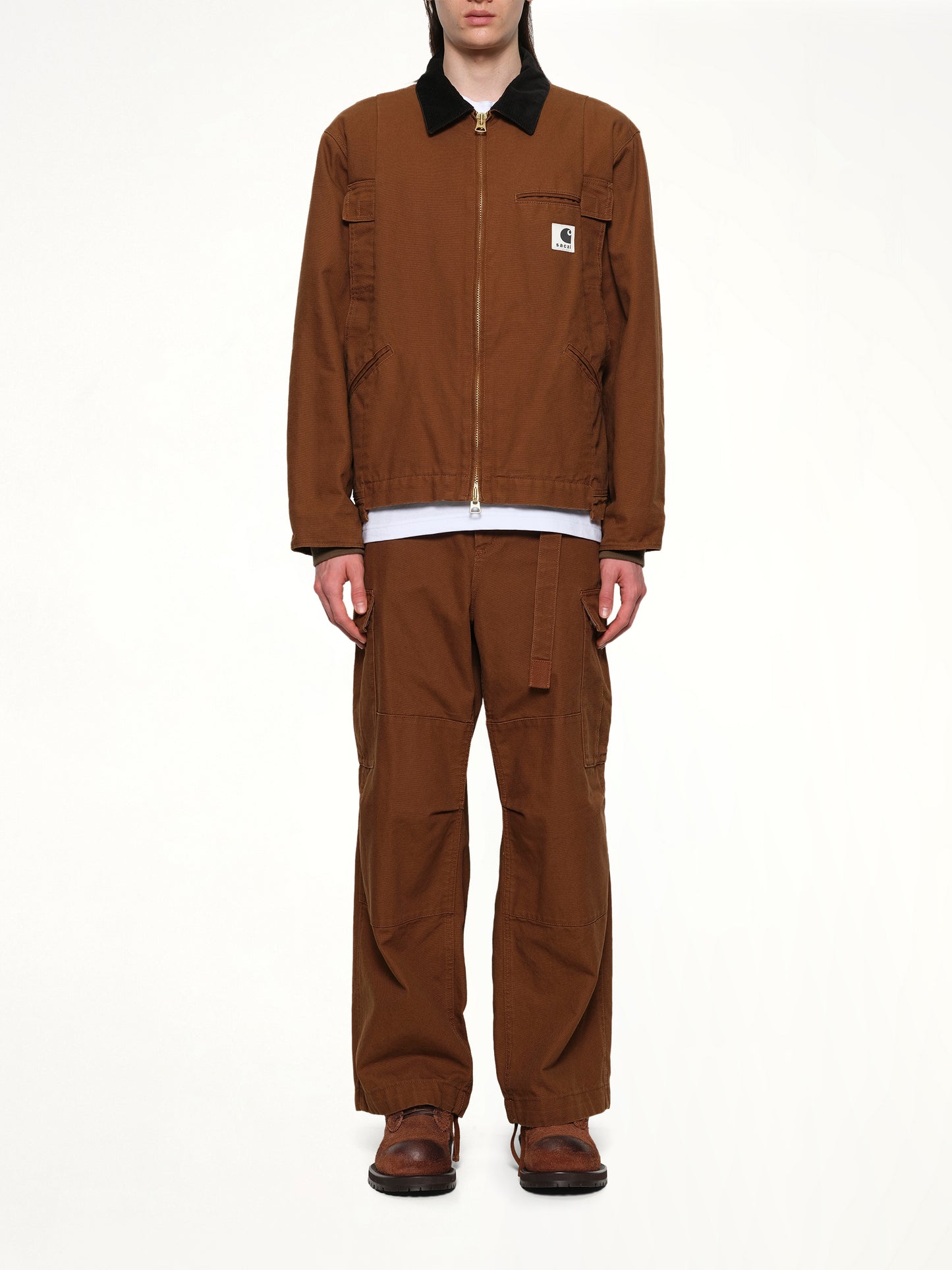 Carhartt WIP Duck Jacket in Dark Beige