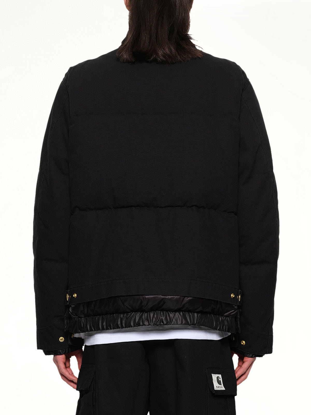Carhartt WIP Washed Duck Puffer Jacket in Black