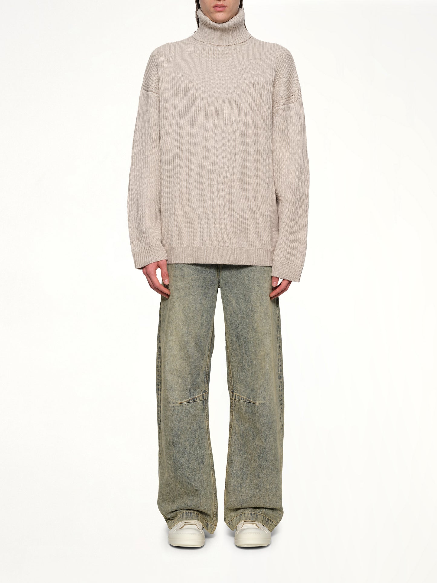 Chunky Turtleneck in Beige