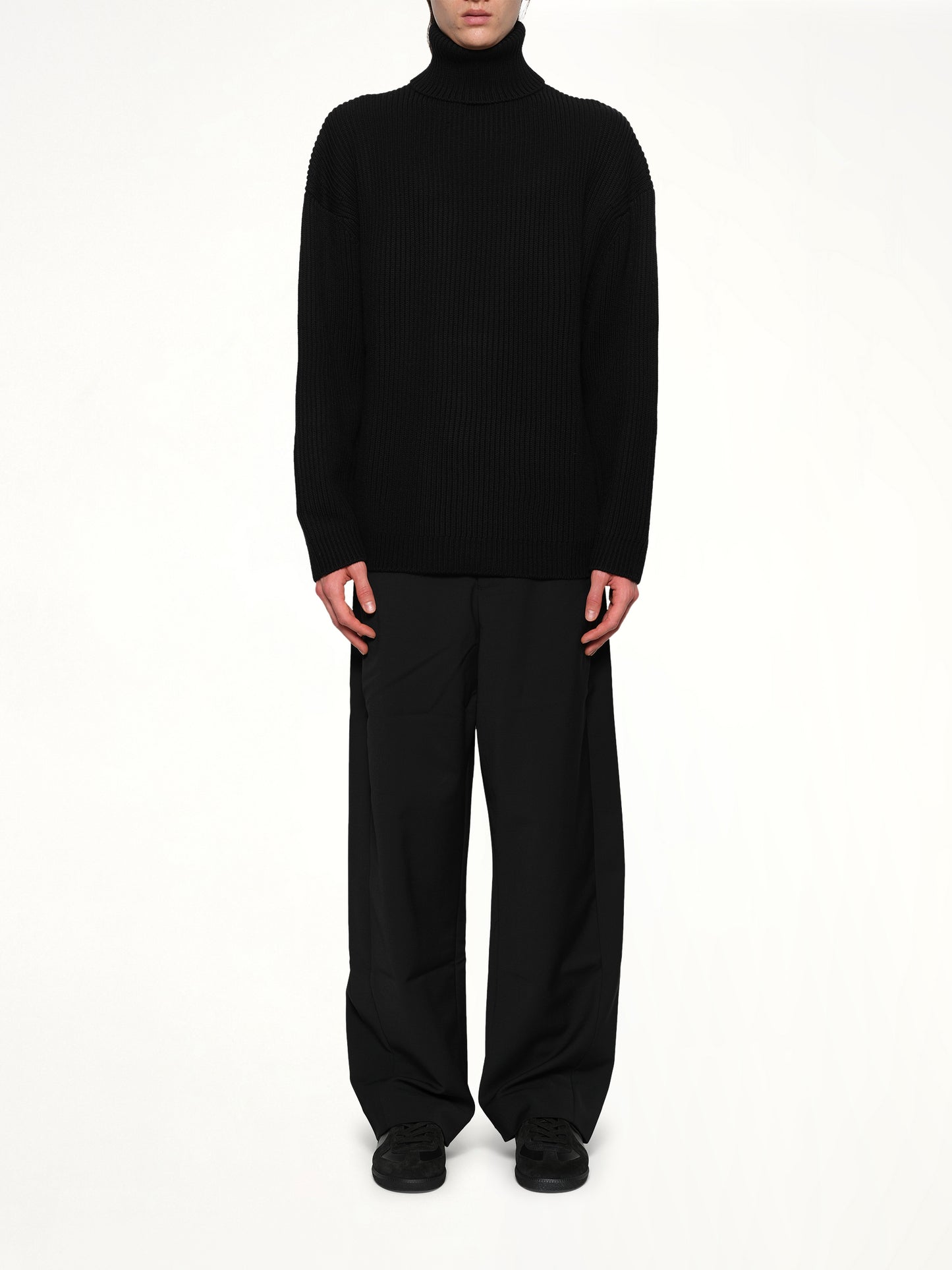 Chunky Turtleneck in Black