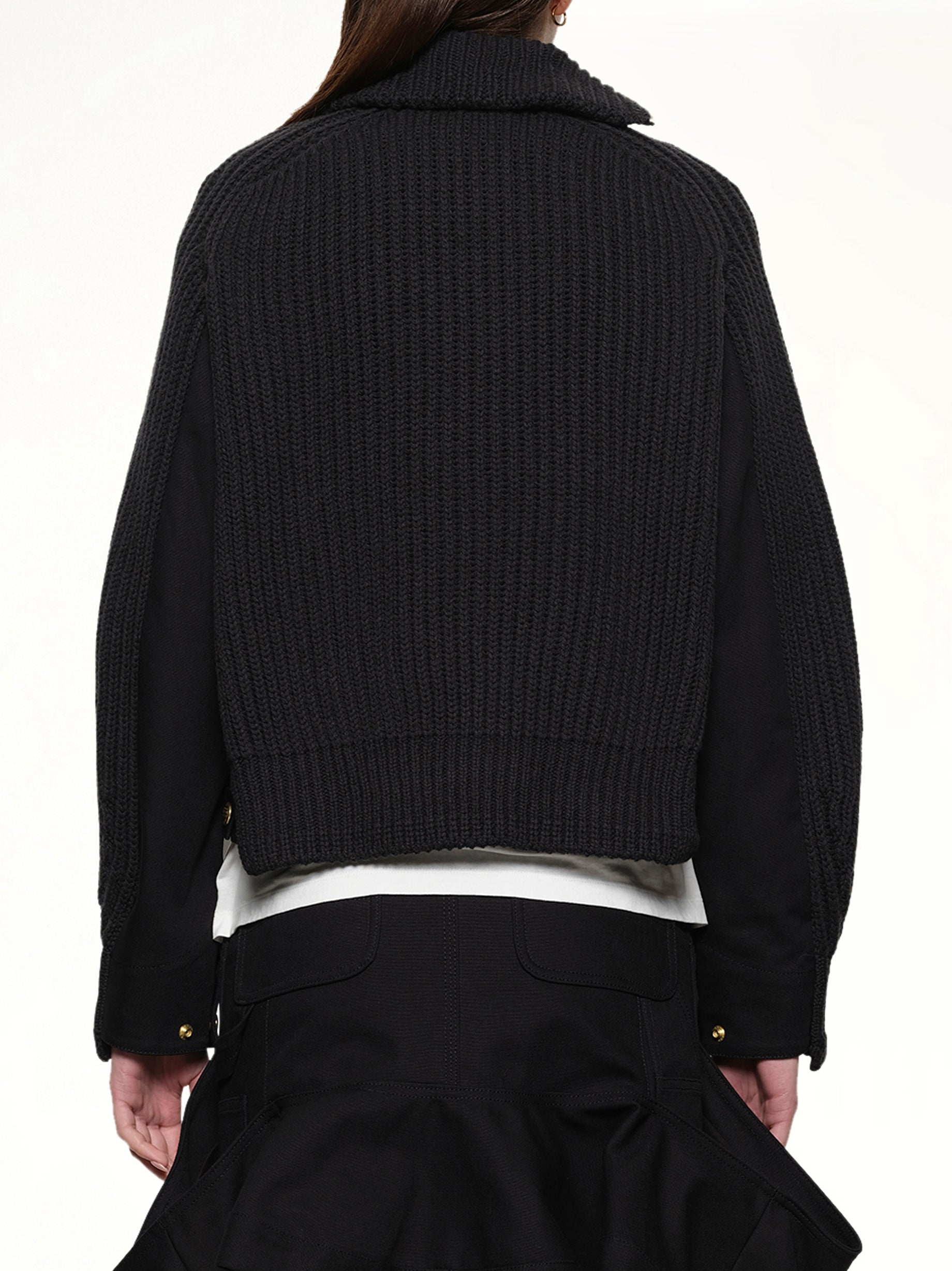 Carhartt WIP Duck x Wool Knit Blouson in Black