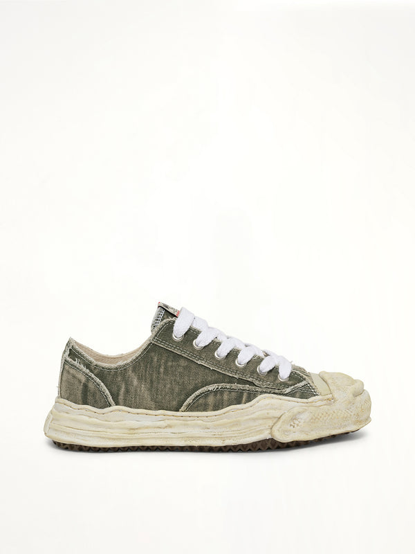 Hank OG Sole Bleaching Sneaker in Gray Side View | MAISON MIHARA YASUHIRO