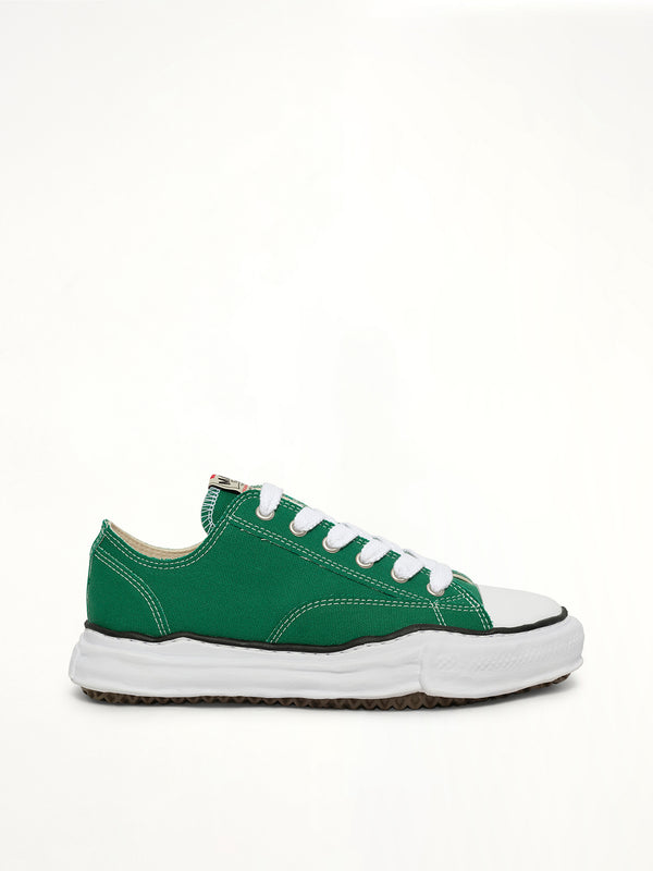 Peterson OG Sneaker in Cl Green Side View | MAISON MIHARA YASUHIRO