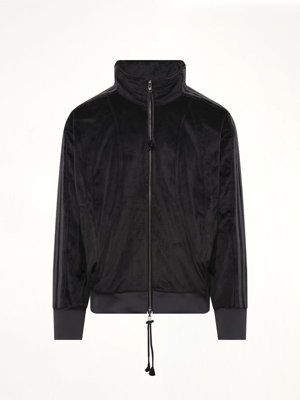 Velvet Tracktop in Black