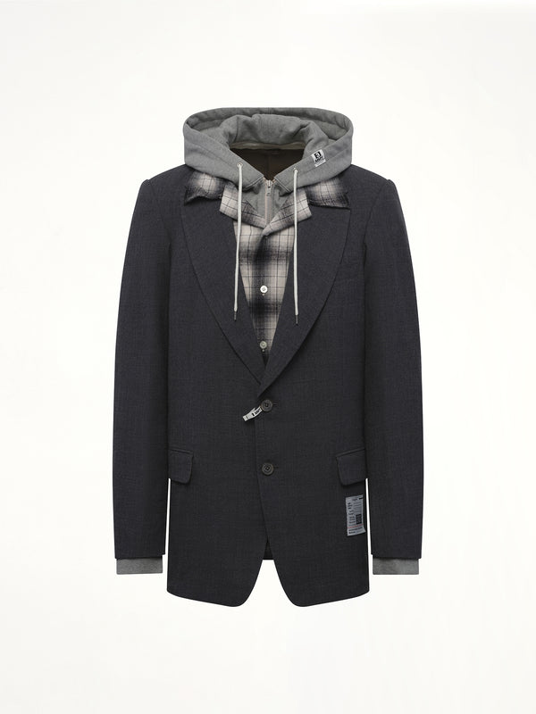 Triple Layered Blazer in Gray