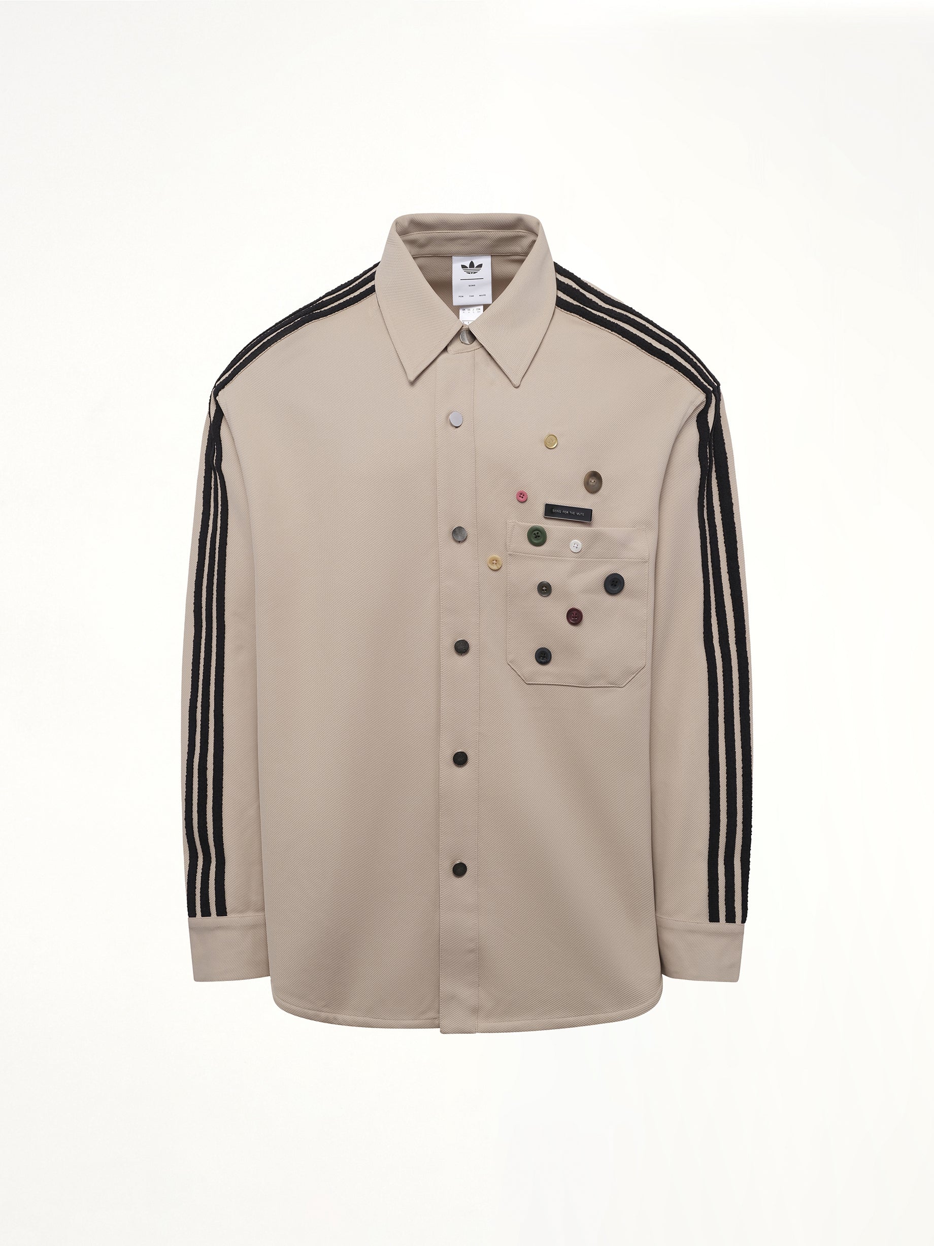 3 Stripe Shirt in Stone Khaki