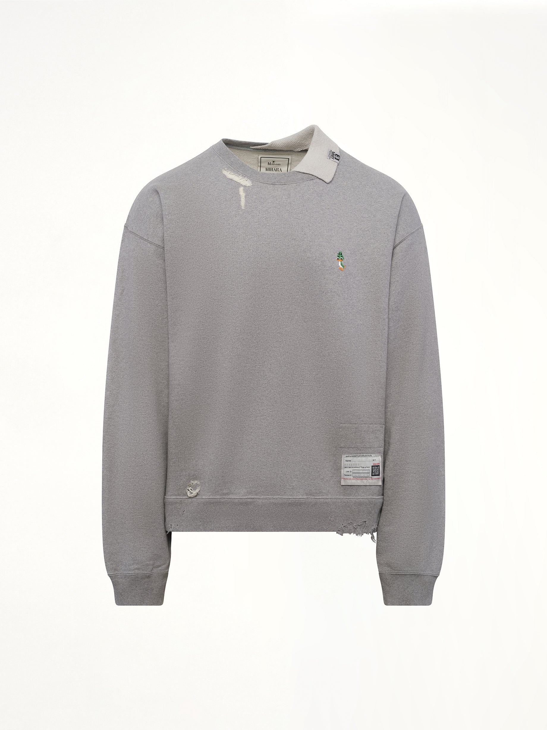 Triple Layered Pullover in Gray