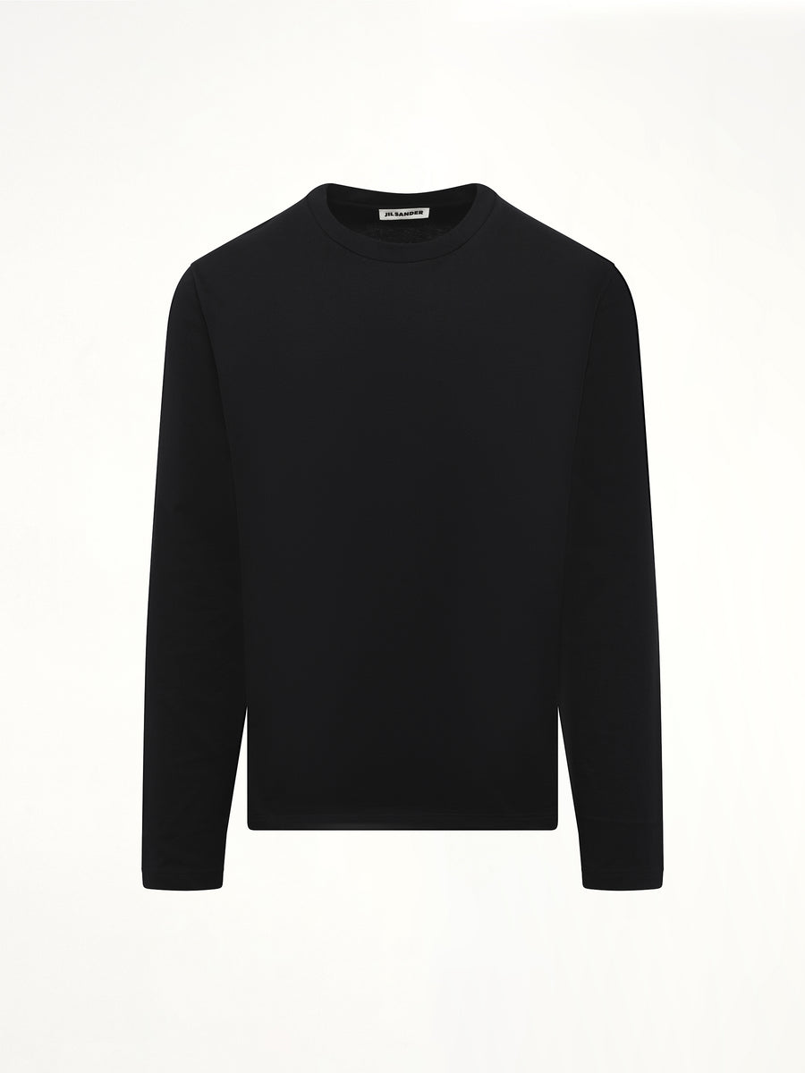 Long Sleeve Logo T-Shirt in Black