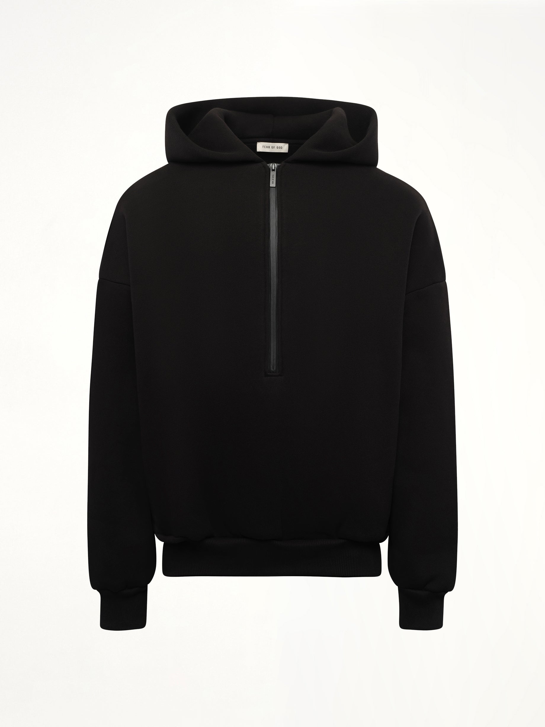 Athletic Halfzip Hoodie in Black