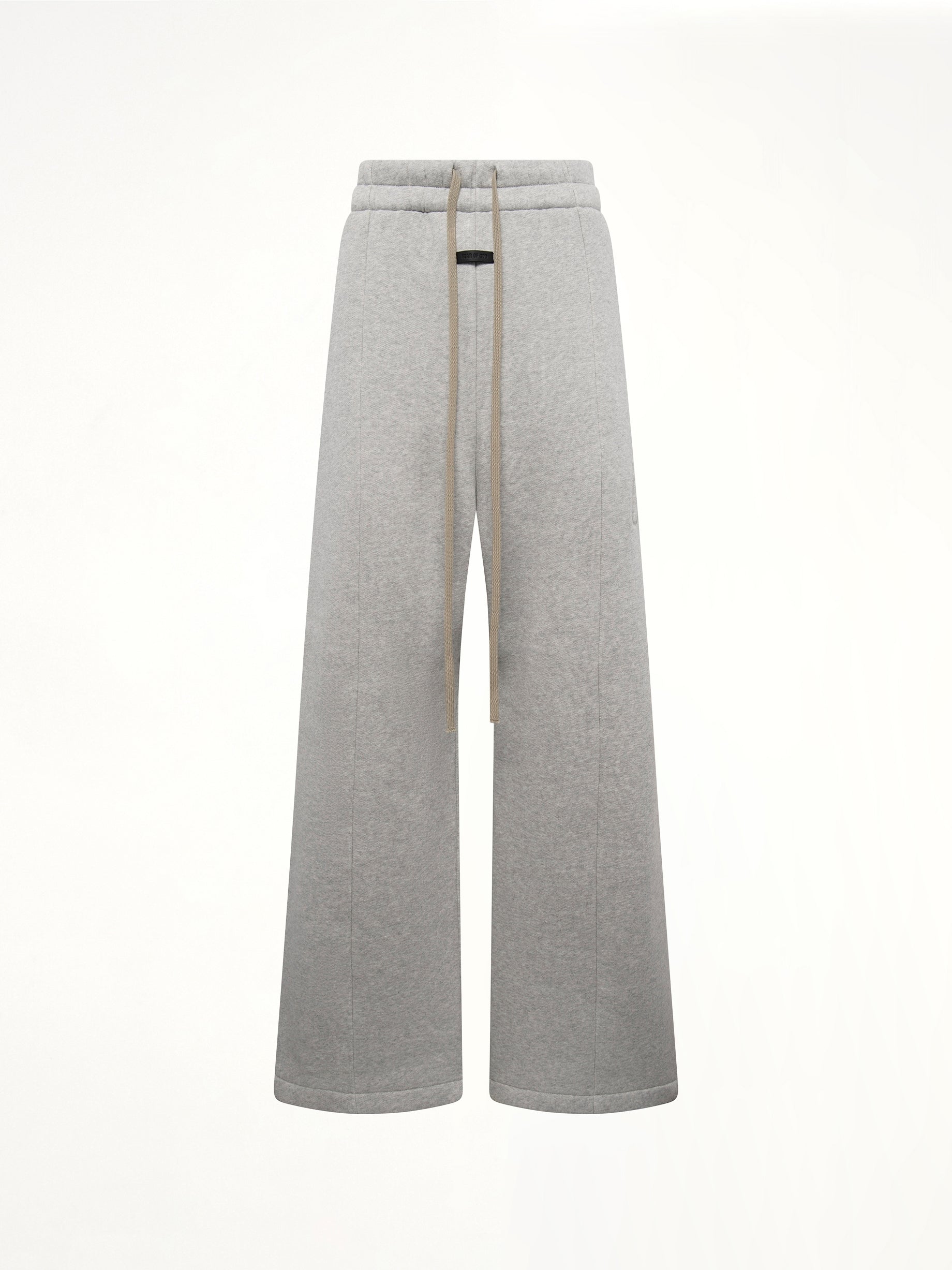 Wide Leg Sweatpant in Melange Grey