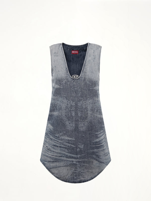 DE-LARIS-DRESS-FSH in Blue