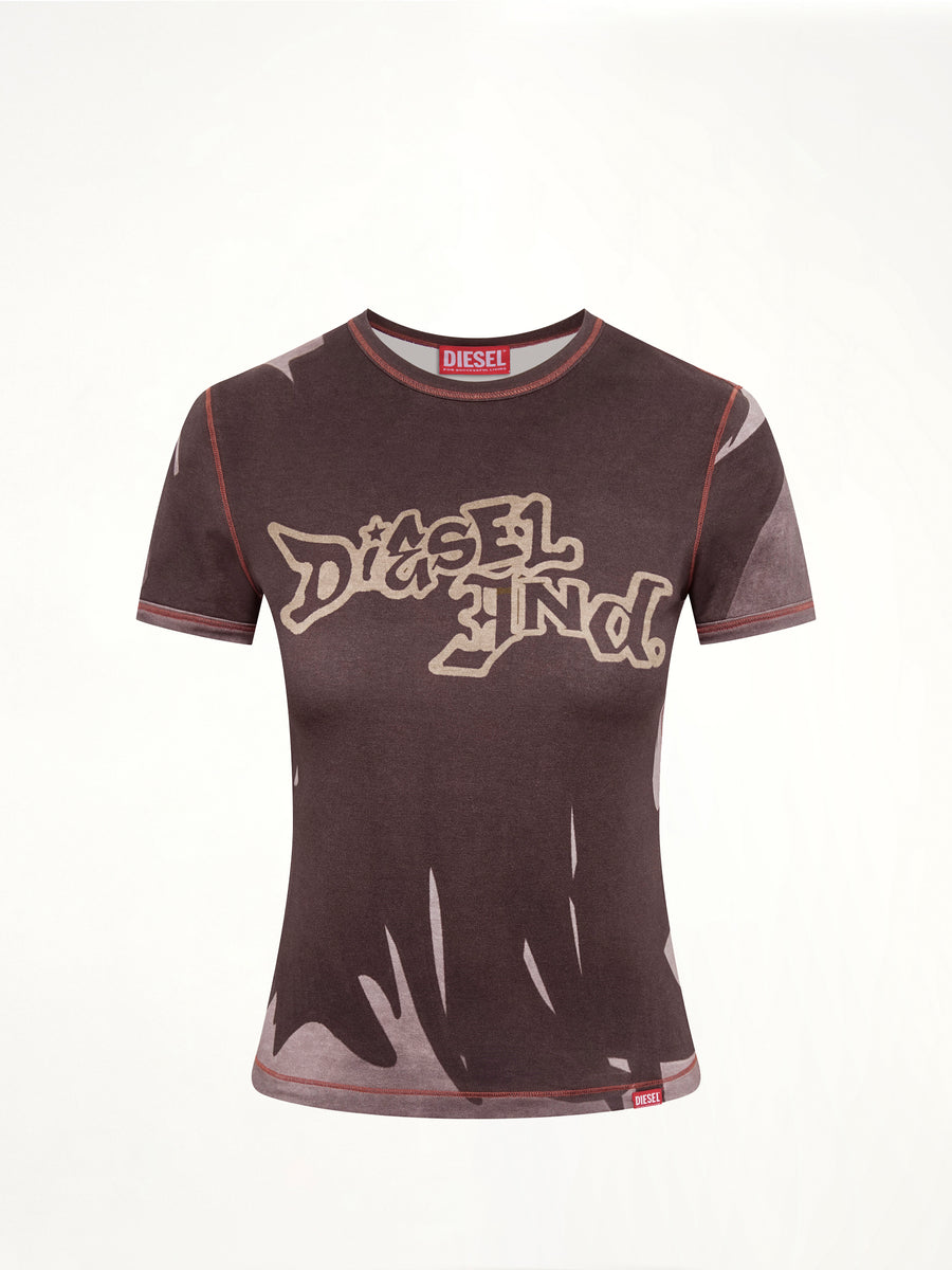 T-GRAFI T-Shirt in Grey/Multicolour