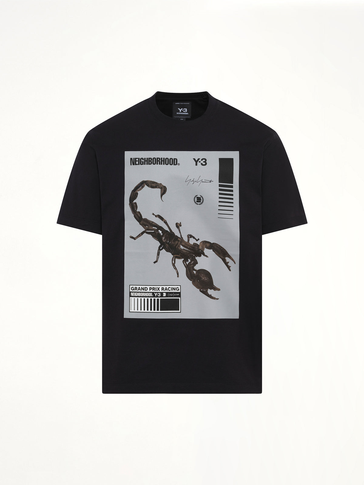 Y-3 X NBHD 黑色/花岗岩印花 T 恤