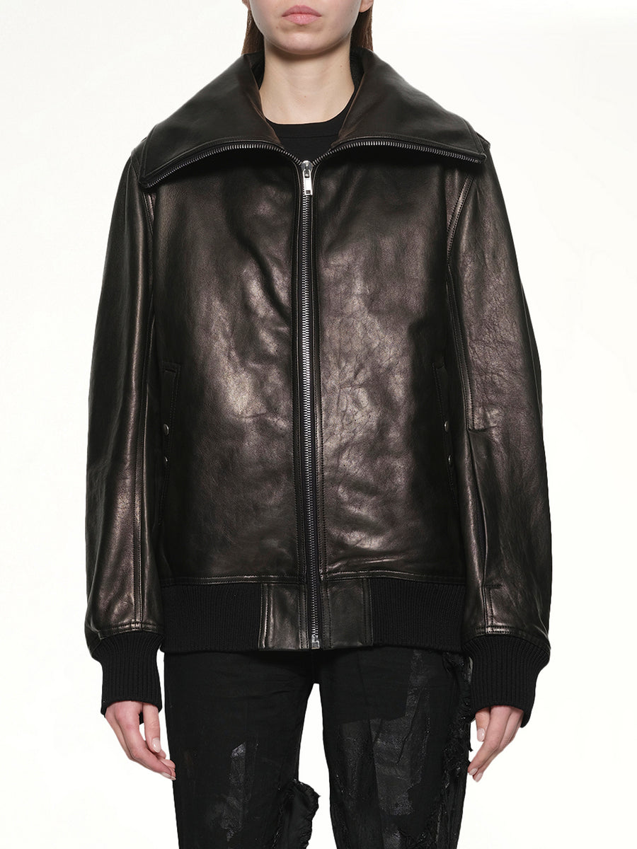 Dracucollar Leather Flight in Black