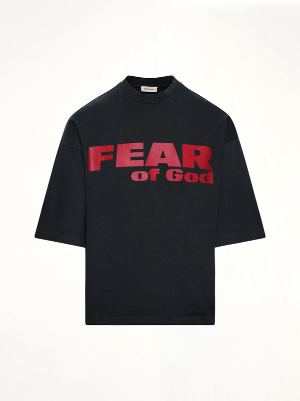 黑色宽松版型Fear Is Gone T恤