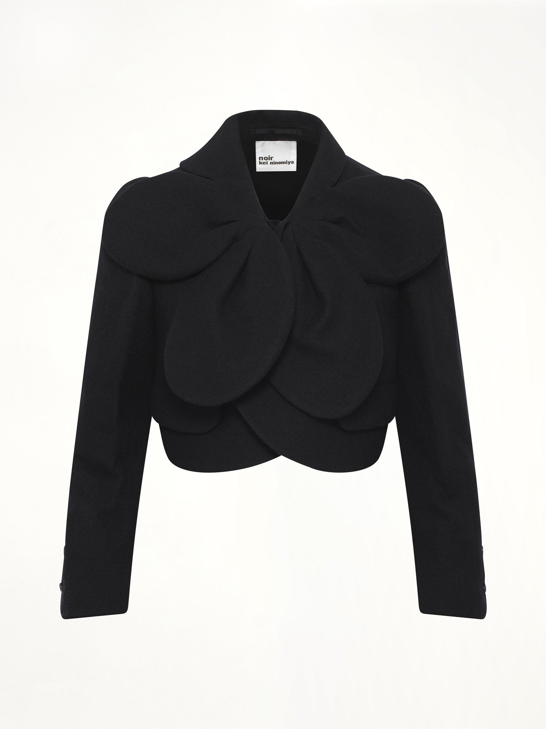 Flower Petal Jacket in Black