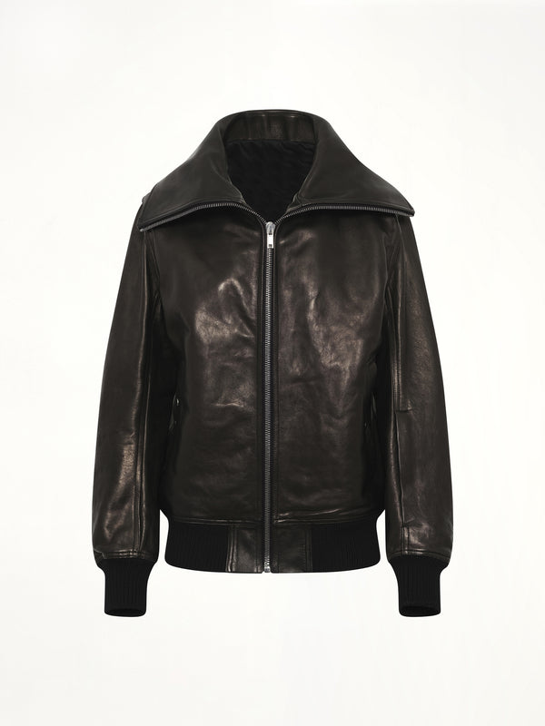 Dracucollar Leather Flight in Black