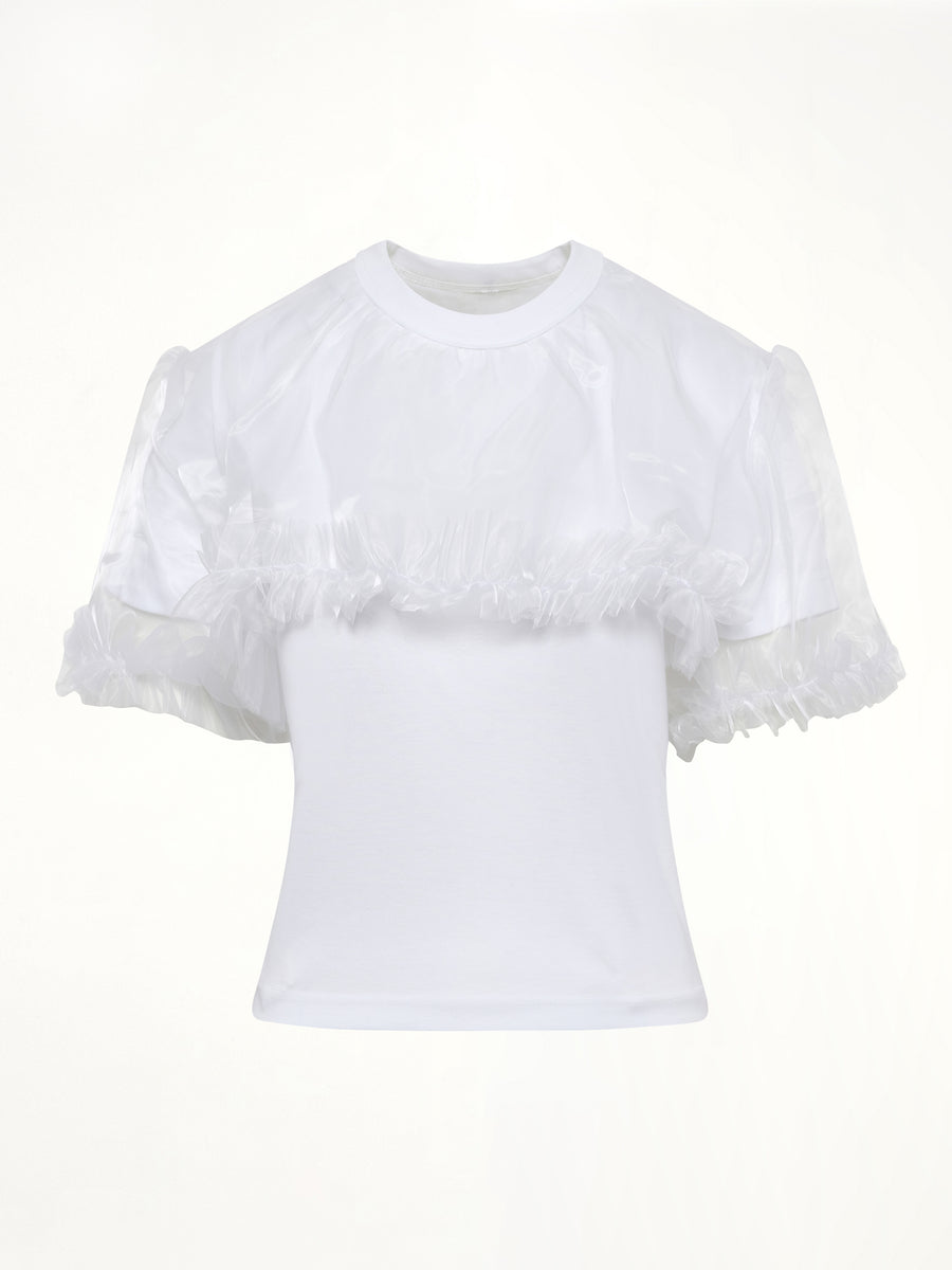 Tulle T-Shirt in White