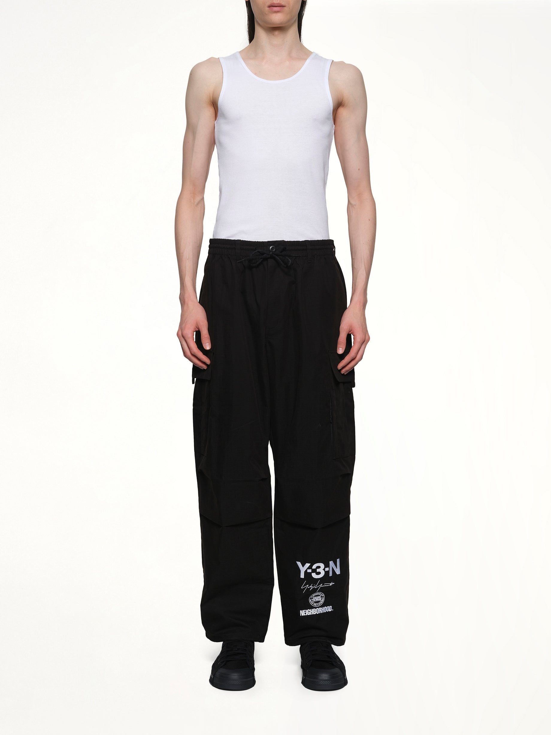 Y-3 X NBHD 블랙 카고 팬츠