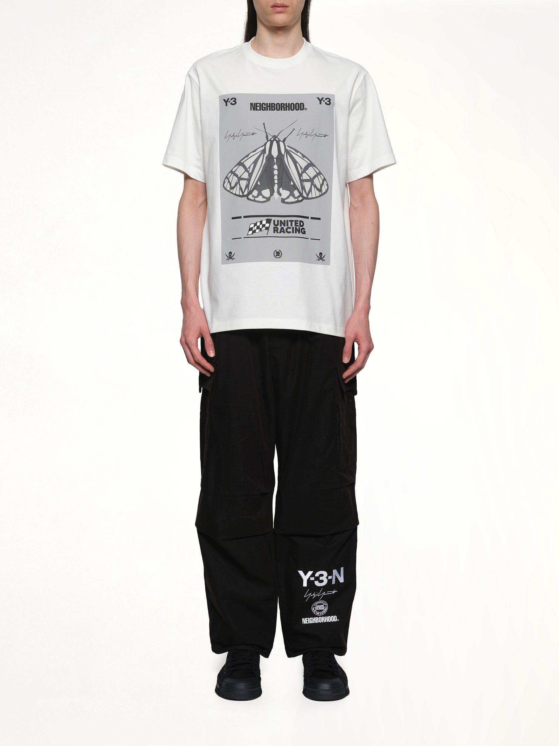 白色 Y-3 X NBHD 印花 T 恤