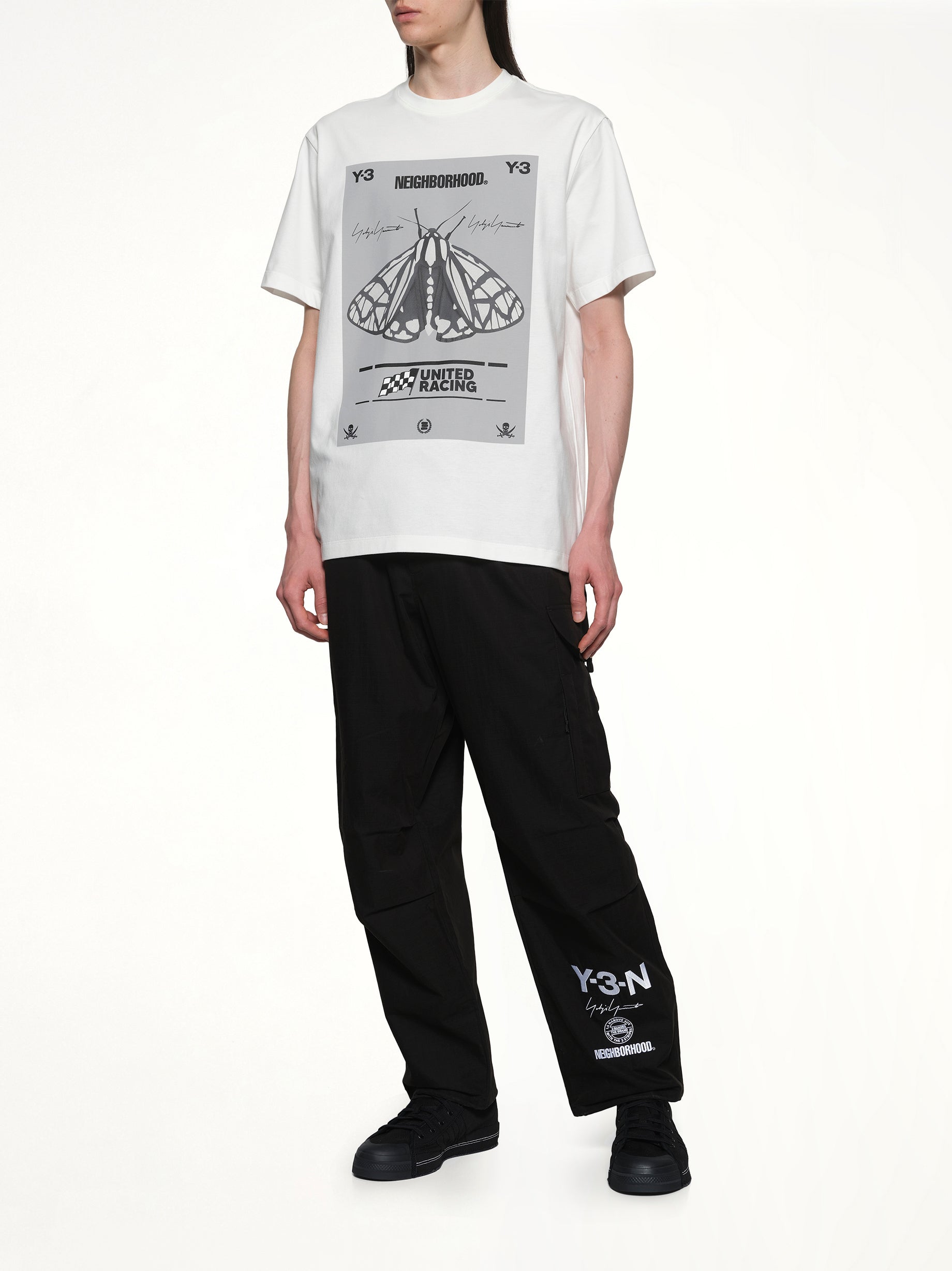 白色 Y-3 X NBHD 印花 T 恤