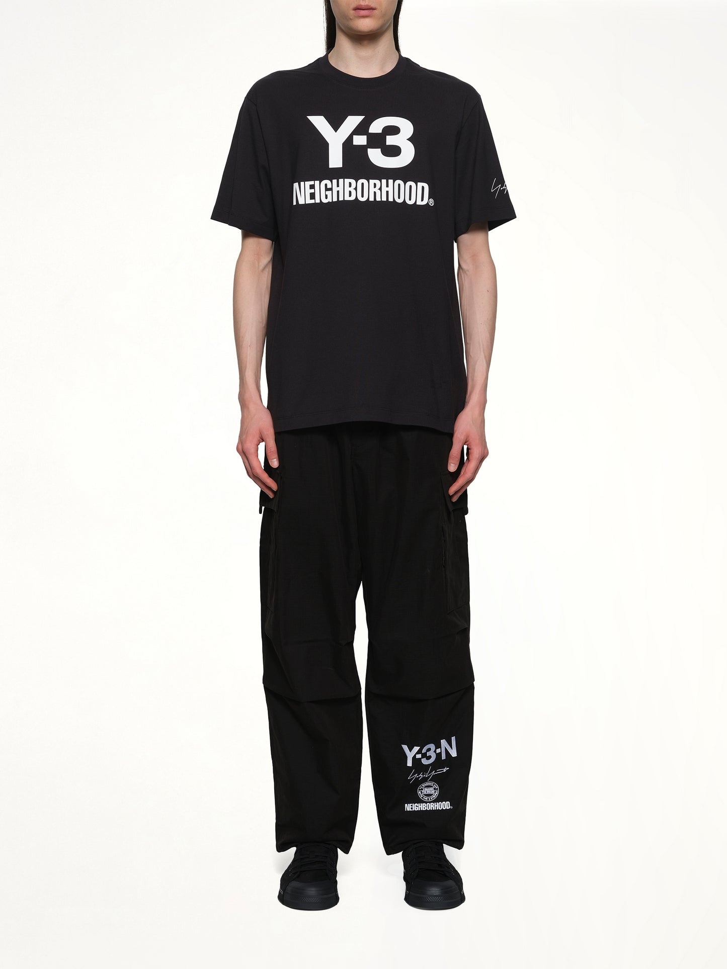 Y-3 X NBHD Logo T-Shirt in Black