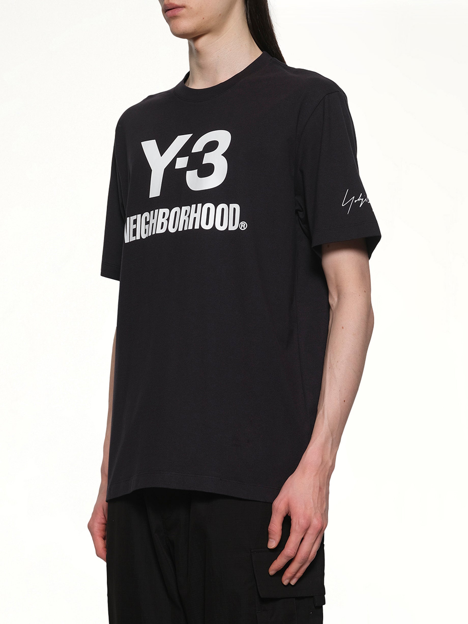 Y-3 X NBHD 黑色徽标T恤