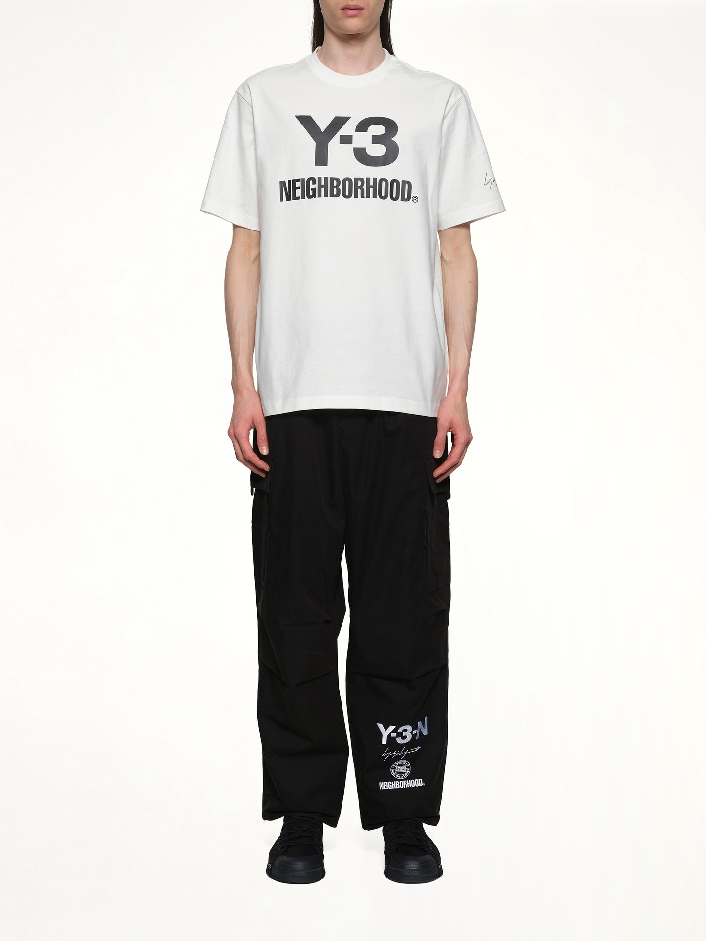 Y-3 X NBHD Logo T-Shirt in White