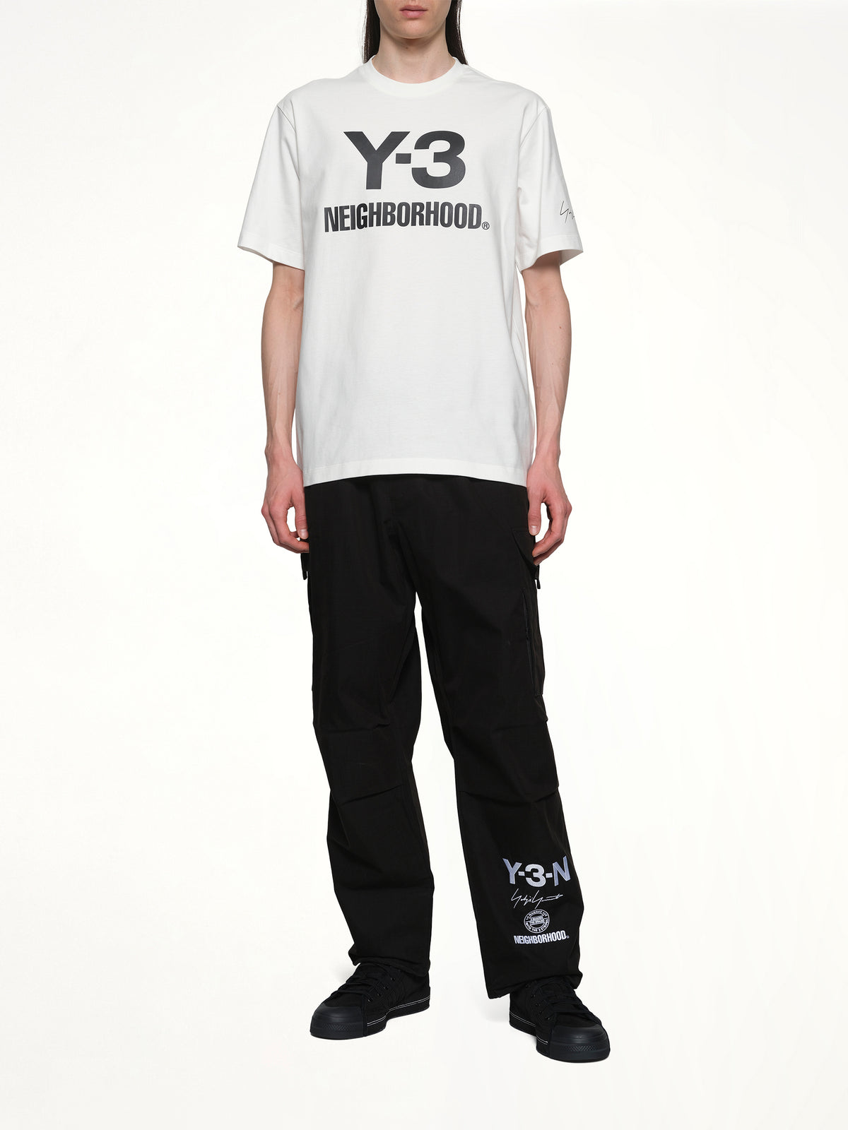 Y-3 X NBHD 白色标志 T 恤