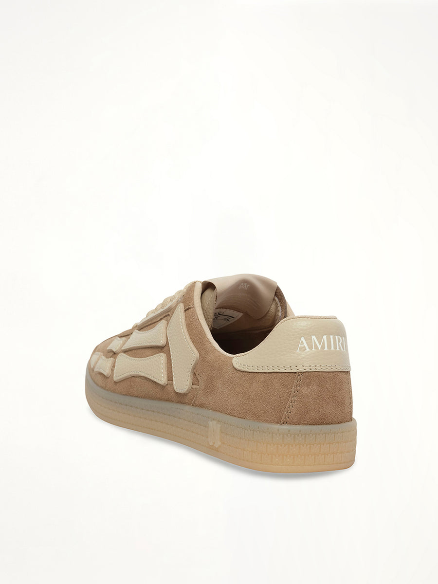 Pacific Bones Sneaker in Brown Back View | AMIRI