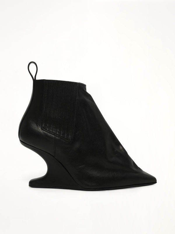Ankle Taco in Black Side View | RICK OWENS