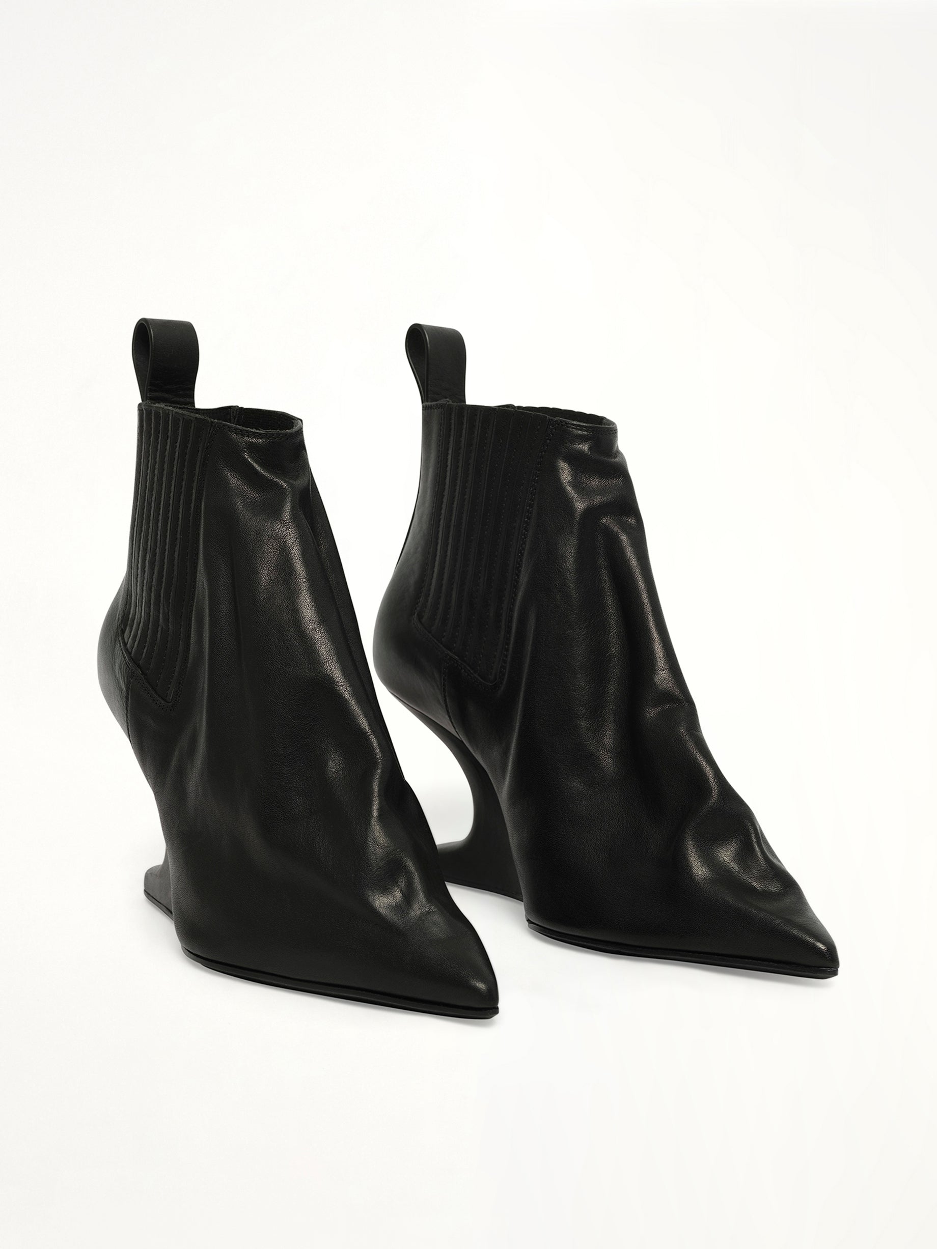 Ankle Taco in Black Front View | RICK OWENS