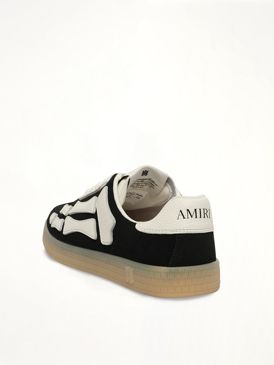 Pacific Bones Sneaker in Black Back View | AMIRI