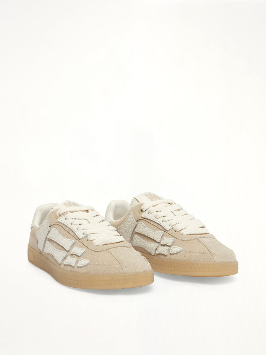 Pacific Bones Sneaker in Sand Front View | AMIRI