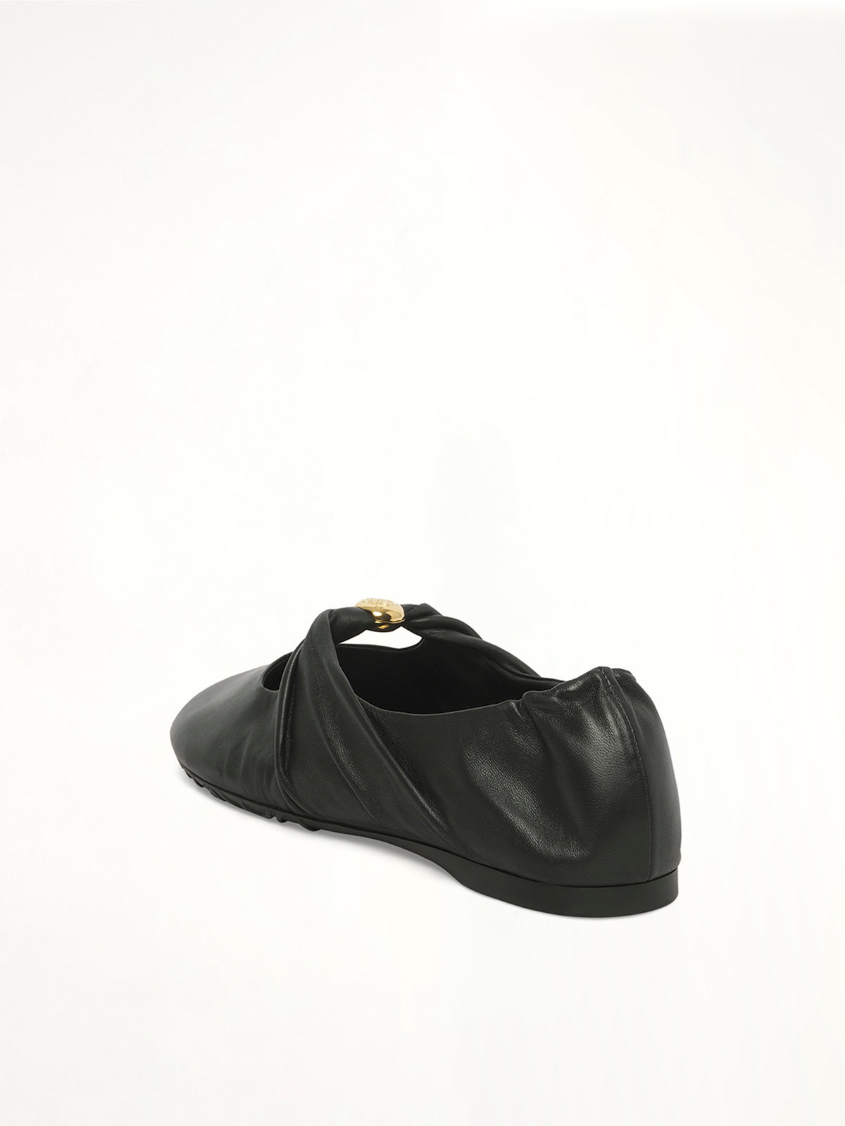 Pebble Soft Ballerina in Black Back View | LOEWE