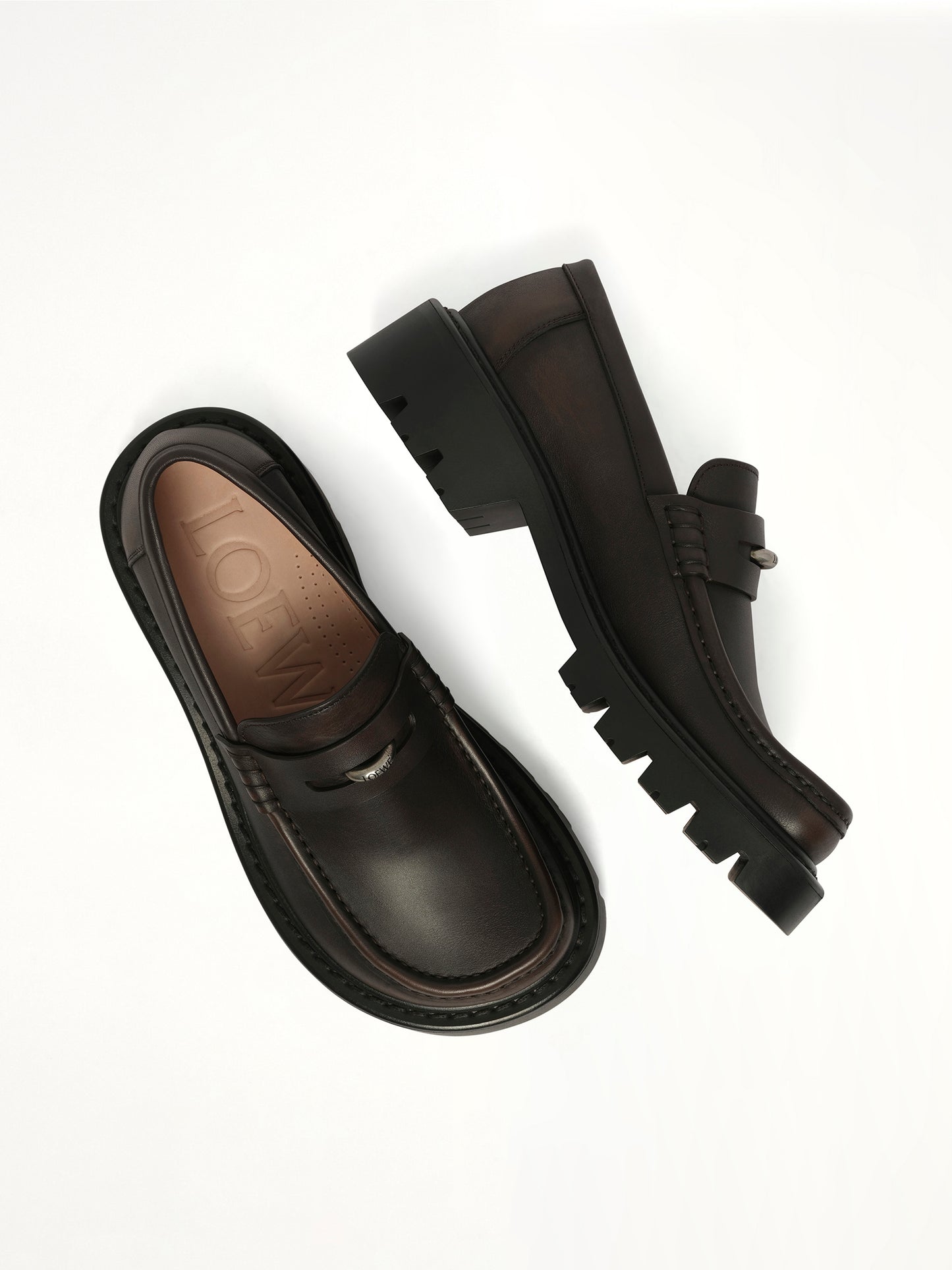 Sierra Loafer Donut in Dark Brown
