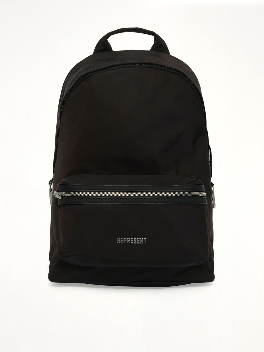 Nylon Backpack in Black