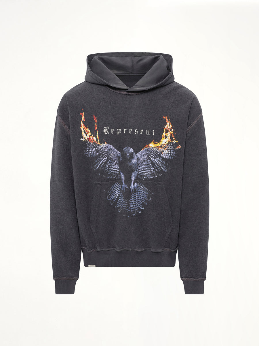Reversible Living Legacy Falcon Hoodie in Sun Fade Grey