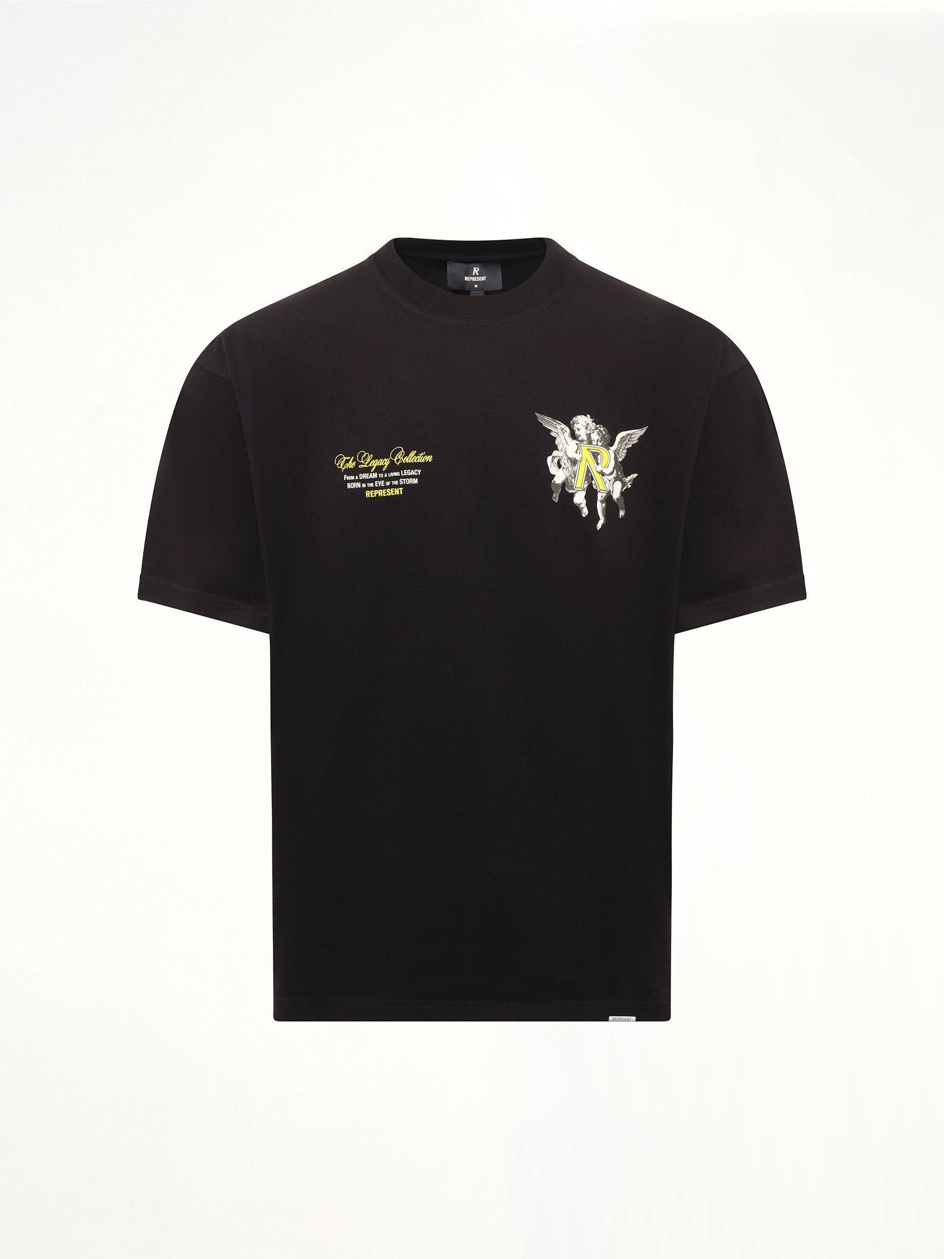 ジェットブラックのレガシー・チェラブスTシャツ