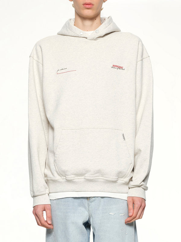 Patron of The Club Hoodie in Cream Marl