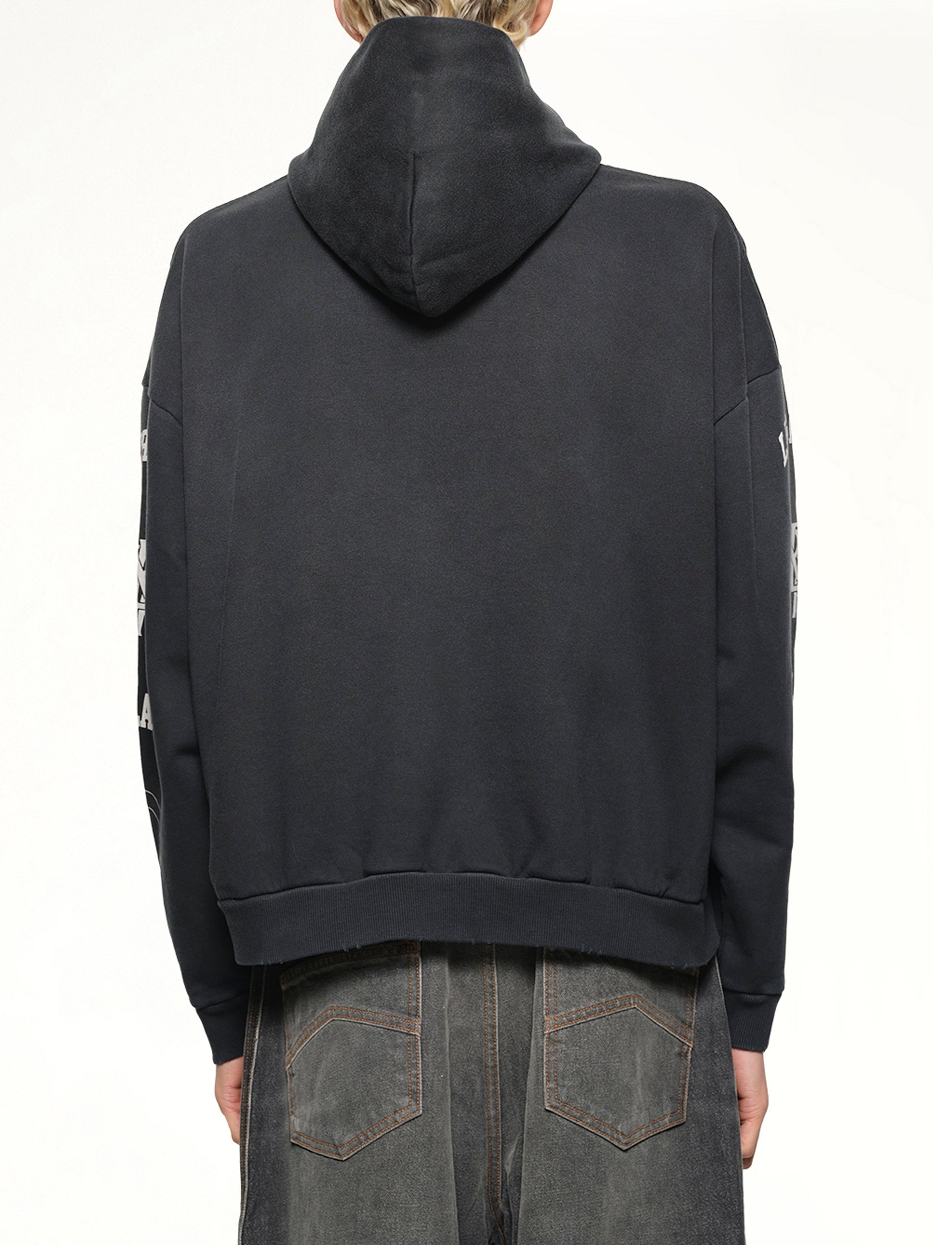 Represent Legacy Crest Hoodie in Stained Black