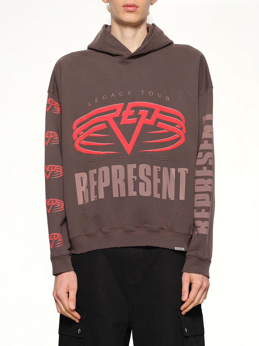 Reversible Living Legacy Falcon Hoodie in Nero