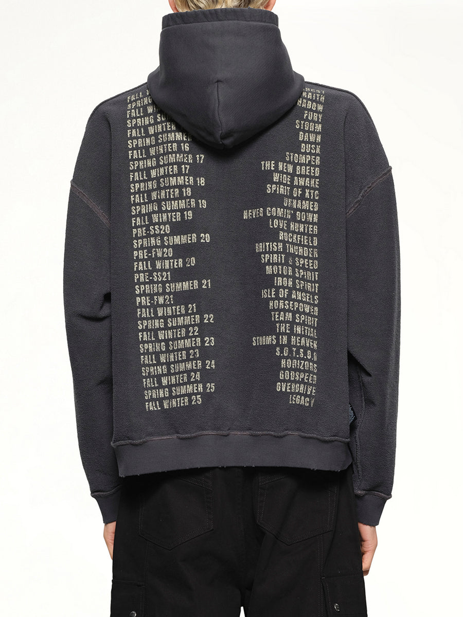 Reversible Living Legacy Falcon Hoodie in Sun Fade Grey