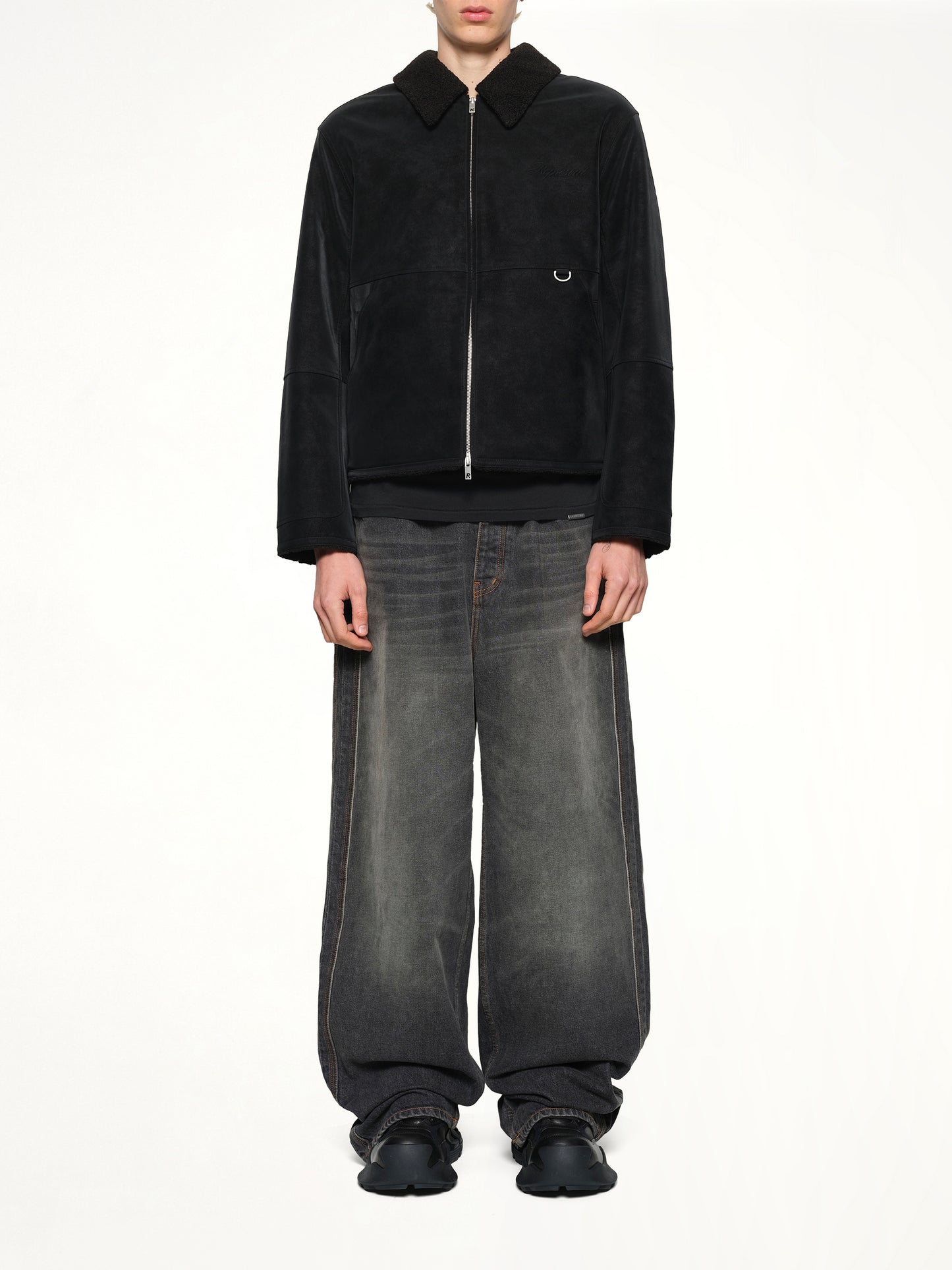 Shearling Jacket in Jet Black