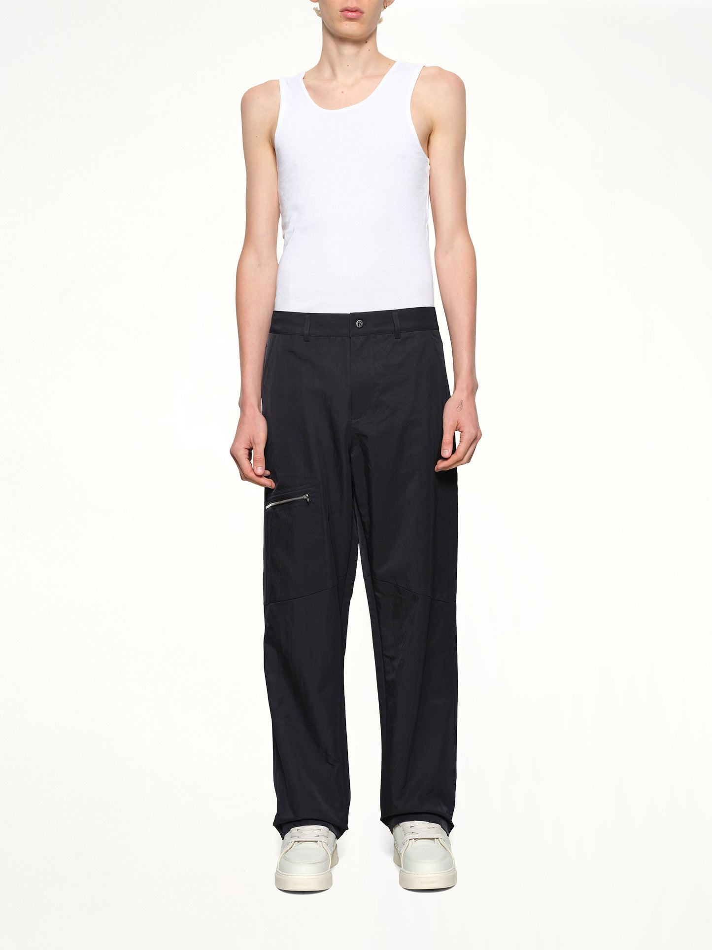 Nylon Workwear Pant in Jet Black