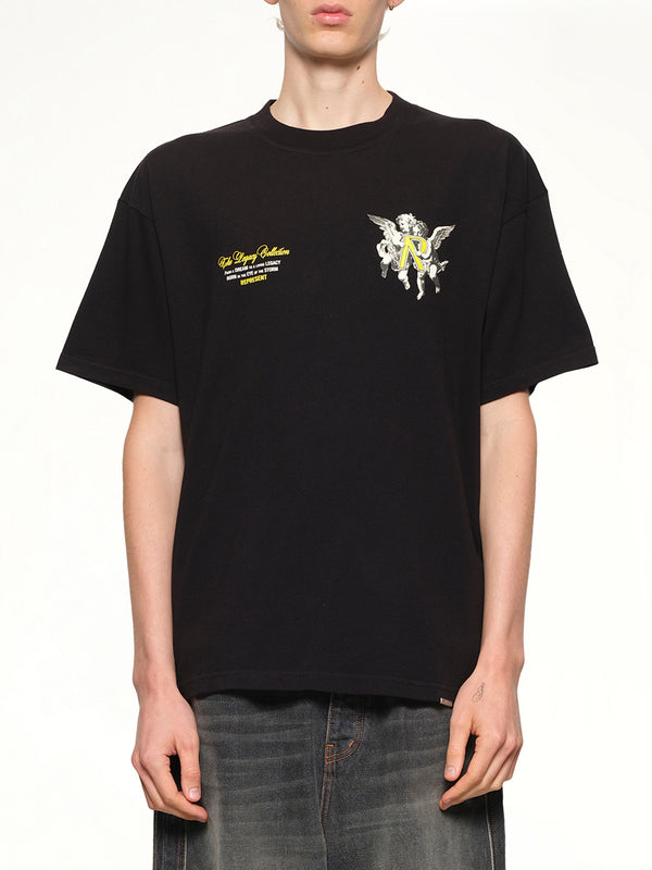 ジェットブラックのレガシー・チェラブスTシャツ