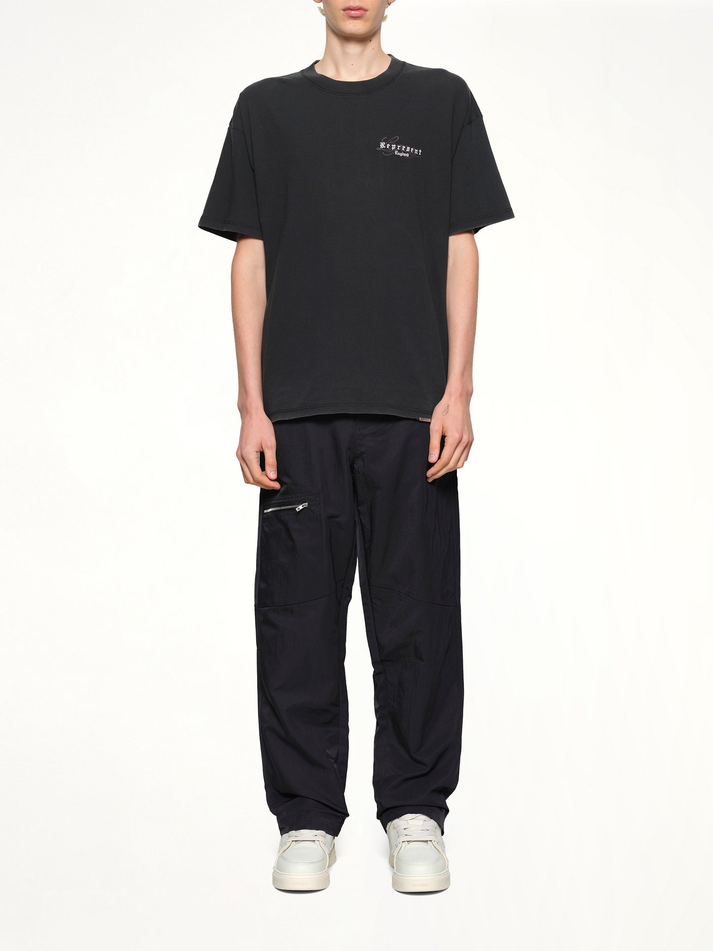 Represent Legacy Overprint T-Shirt in Vintage Black